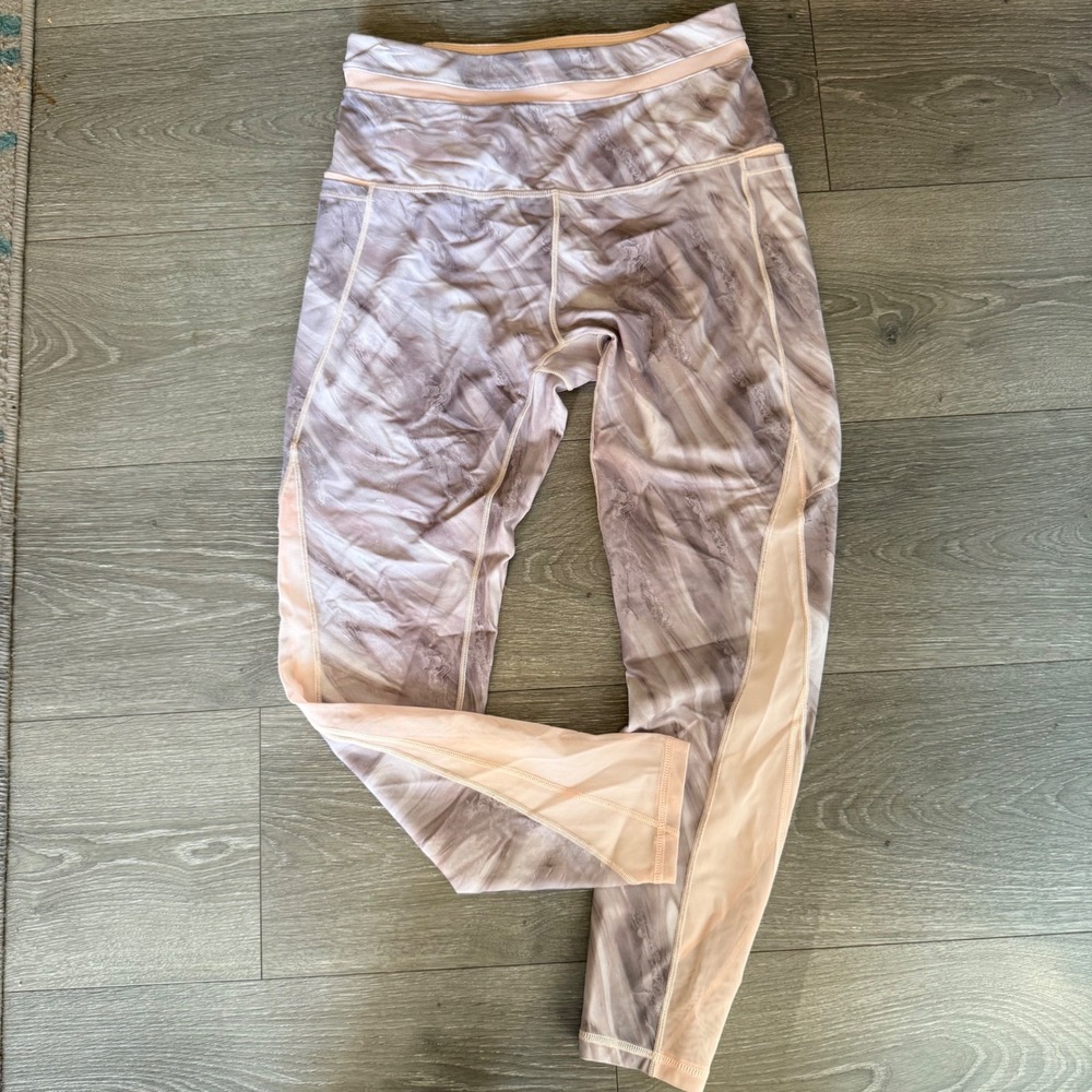 Calia by Carrie Underwood Womens Size M Tie Dye Mesh Leggings‎ Athletic Pants